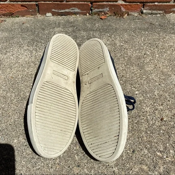 Tory Burch Sport Leather Ruffle Casual Shoe Women's Size 10 Blue - Picture 5 of 7